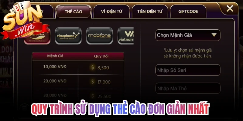 Quy trình sử dụng thẻ cào đơn giản nhất
